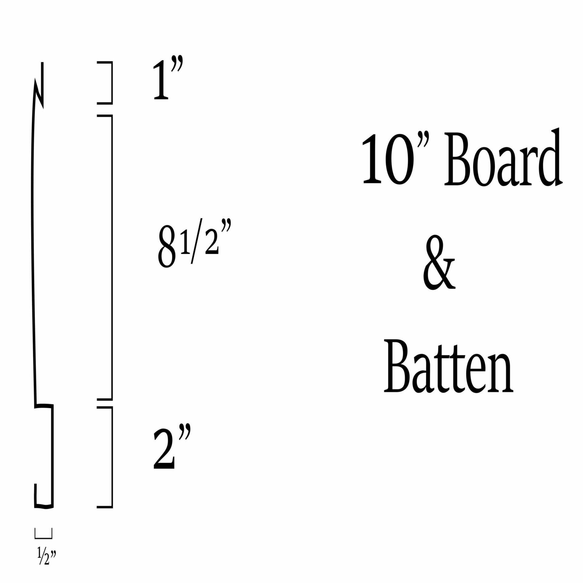 Board and Batton metal siding silhouette