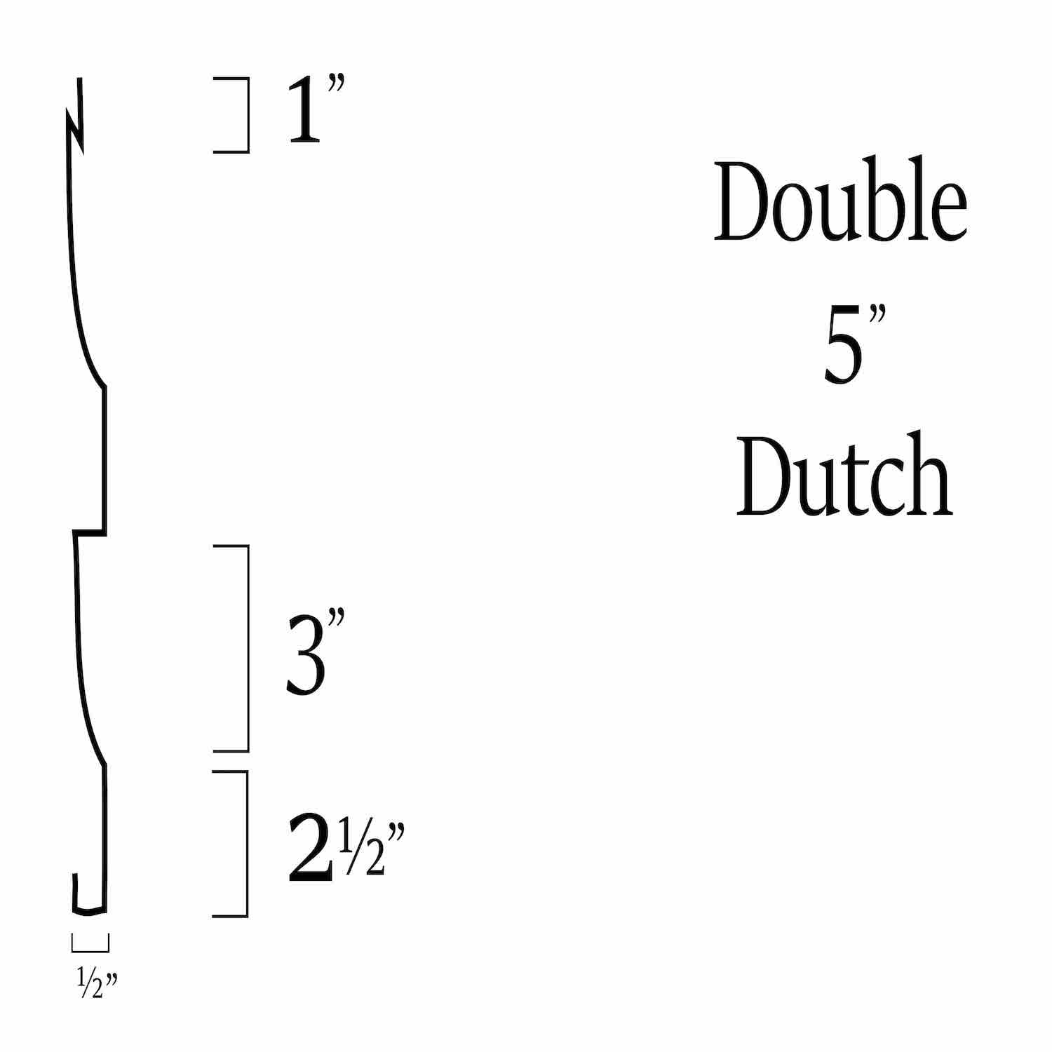 Double 5 Dutch metal siding silhouette